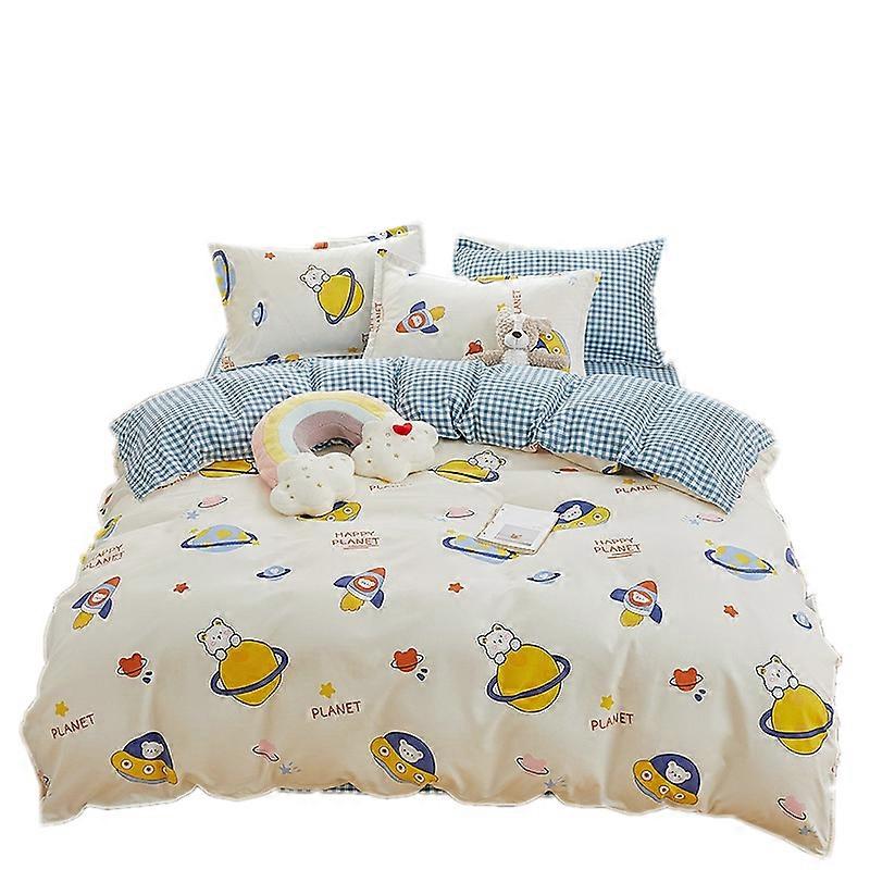 New 4pcs/3pcs Cotton Duvet Covers Bed sheets with Pillowcase Beding Set