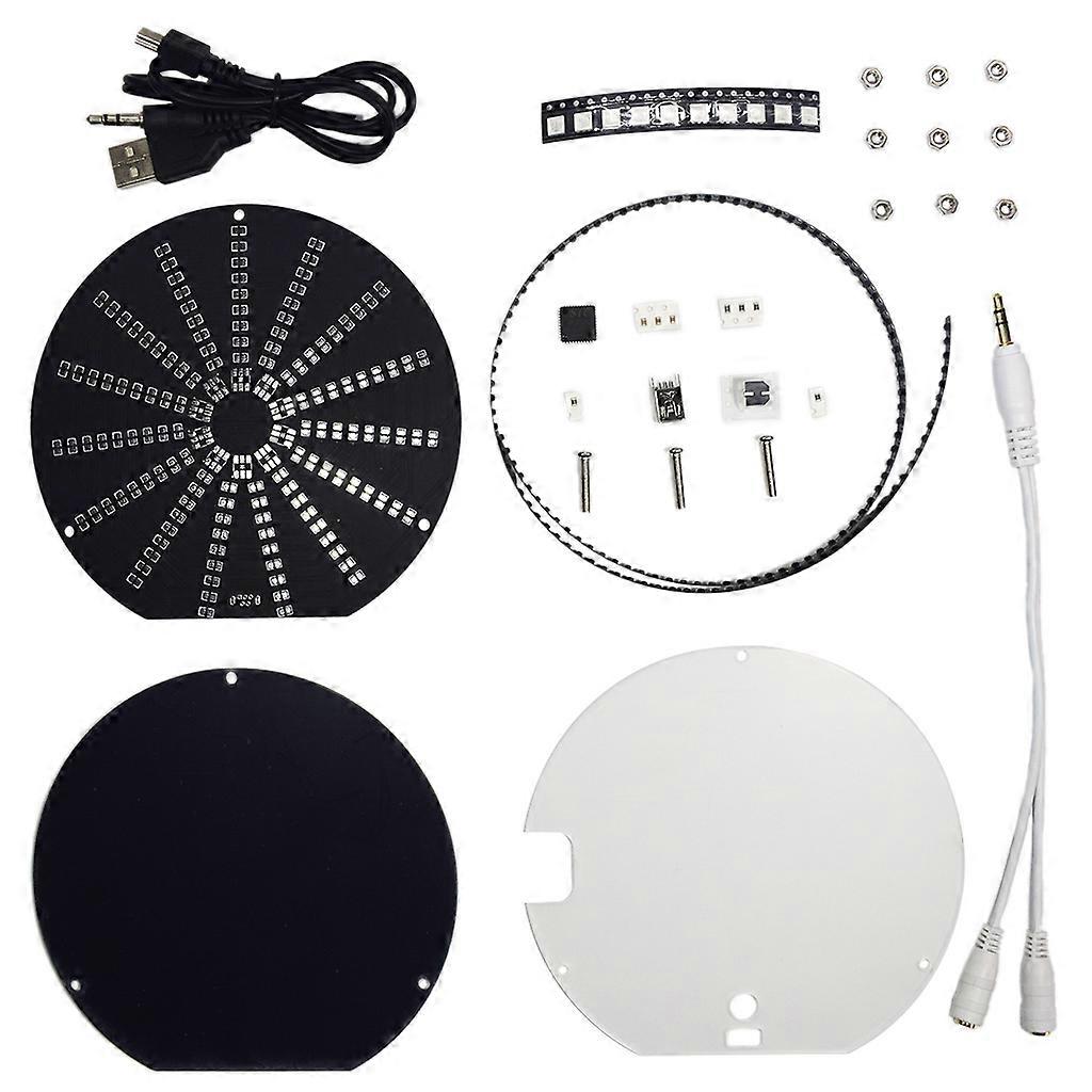  Component Soldering LED Circular Visualizer Music Spectrum Display Learning Kits