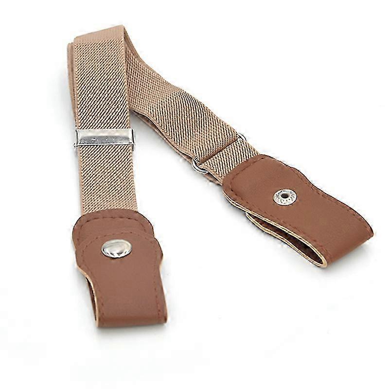 Elastic belt without belt buckle - beige