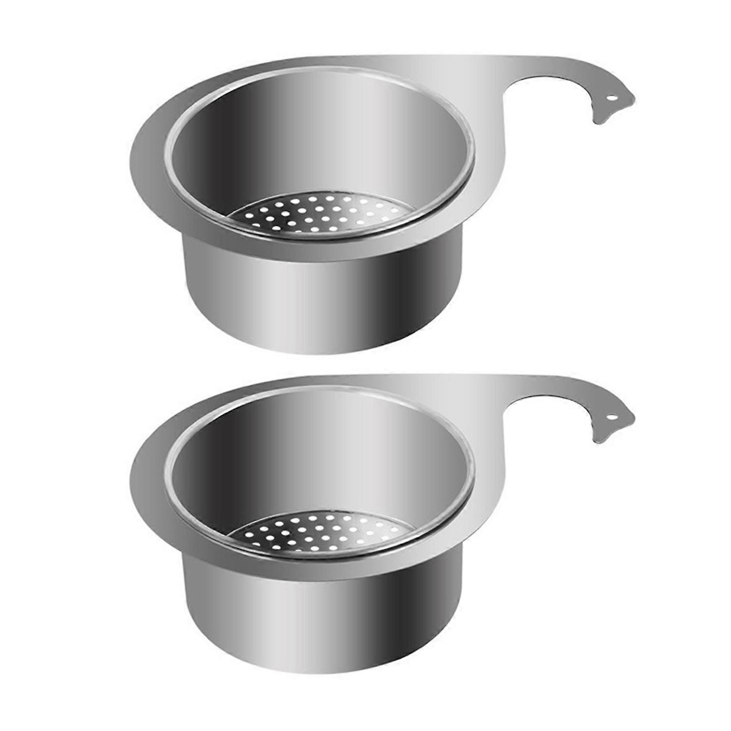1/2Pcs Stainless Steel Swan Sink Strainer Basket Rustproof Corrosion Resistant Faucet Hanging Filter