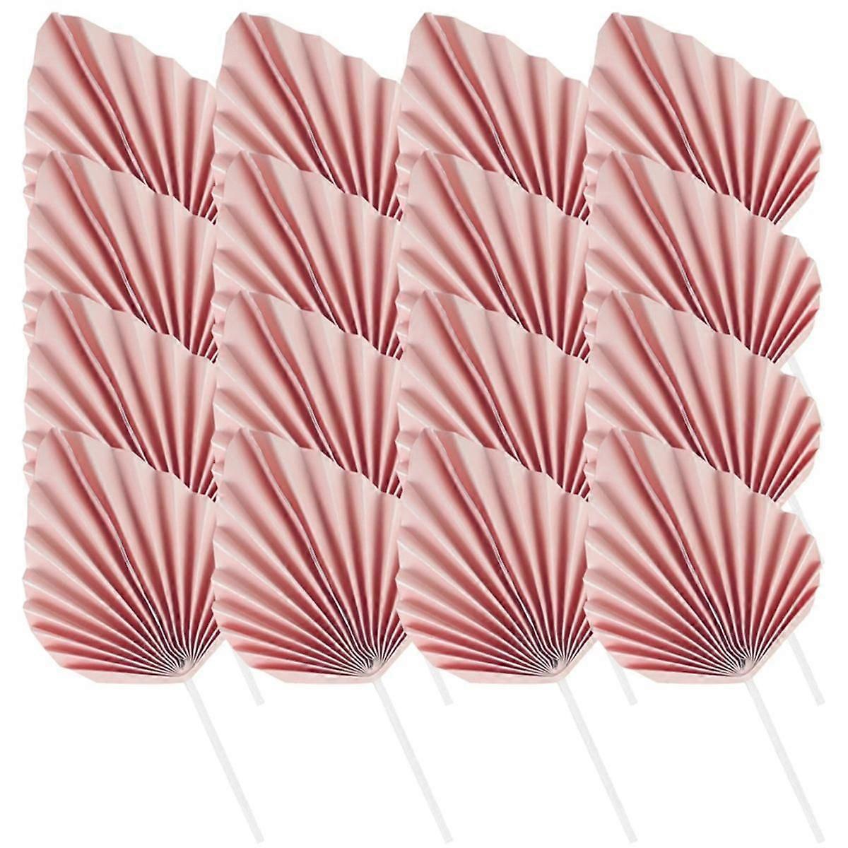 100PCS Tree Leaf Boho Cake Topper Disposable Paper Cake Decorations for Wedding Birthday Anniversar