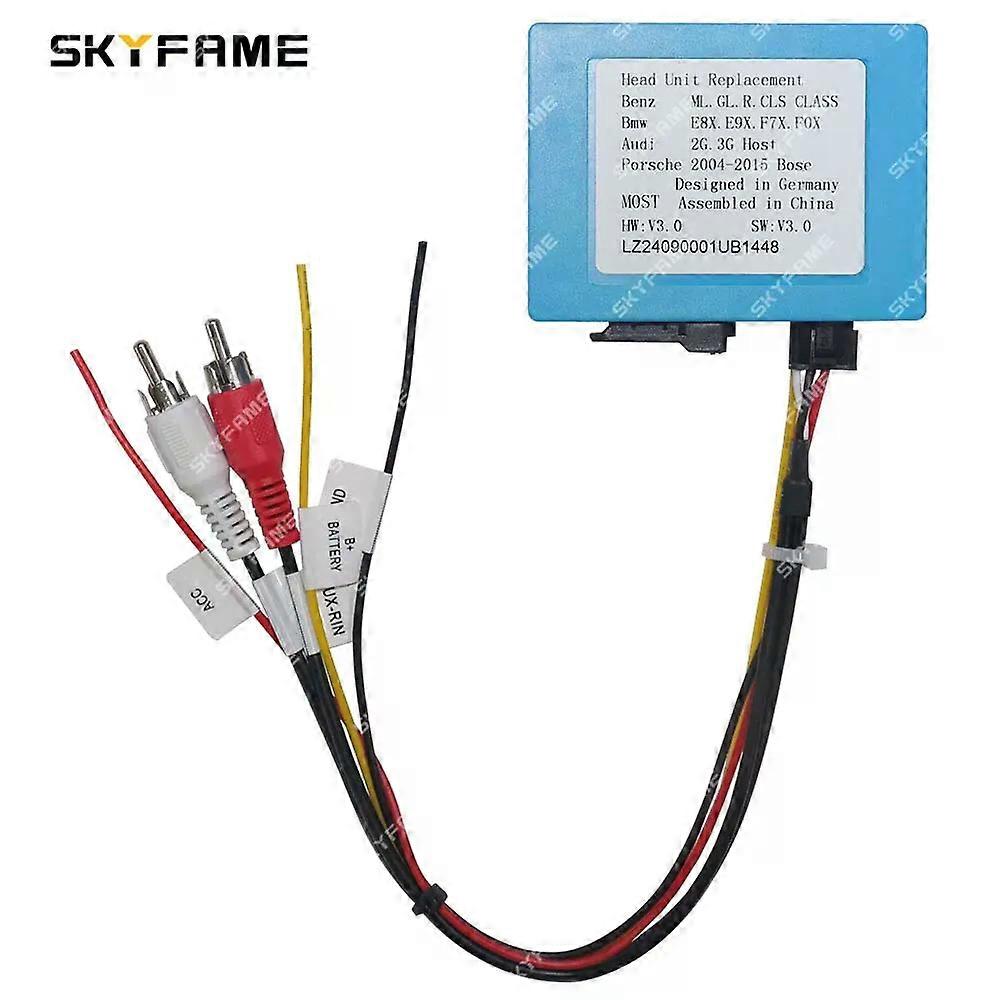 Applies to Car Most Aux Optical Fiber Decoder Box Amplifier Decoding Adapter For BMW E83 E85 E87 E90 E91 E92 E70 E71 E72 F01 F02