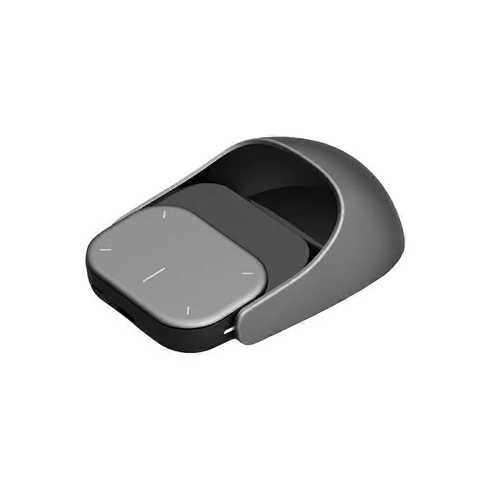 Mini Air Mouse Wireless Touchpad Bluetooth Remote AI Recording ChatGPT Enabled Mouse Presenter Recorder Function Gray