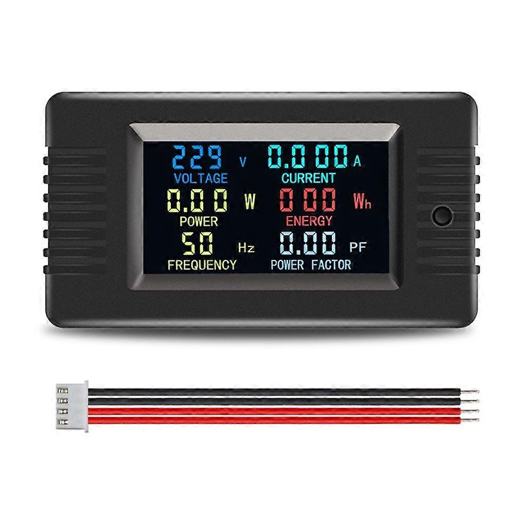 PZEM-022- Single-Phase 6in1 AC Volt Amp Meter Color Screen Frequency Power Factor Wattmeter Power