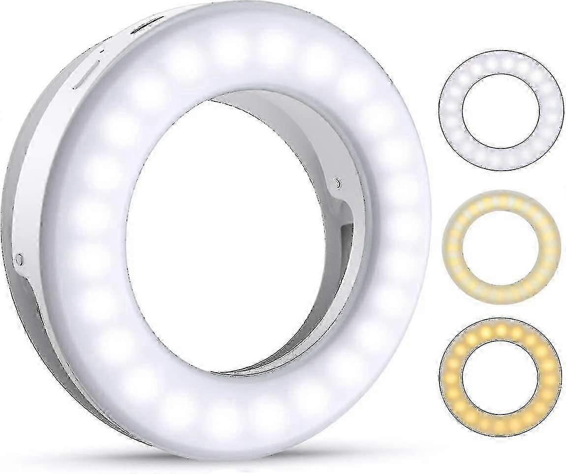 Cht-selfie Light, Selfie Light Ring, 40 Led Light Ring With , Mobile Phone Light Ring With Usb Rechargeable