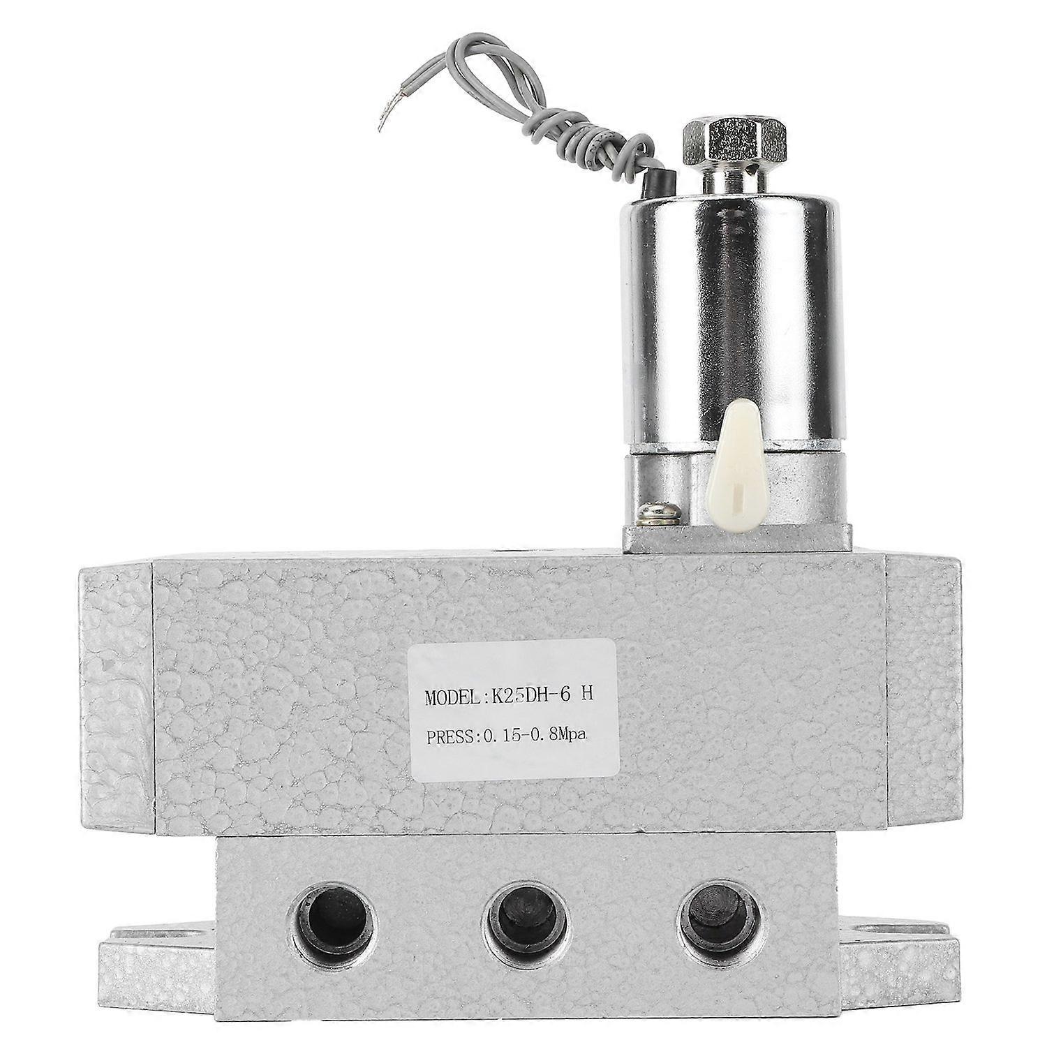 2 Position 5 Way Electric Solenoid Valve Single Control Industrial Supplies G1/8in K25DH‑6 HDC 24V