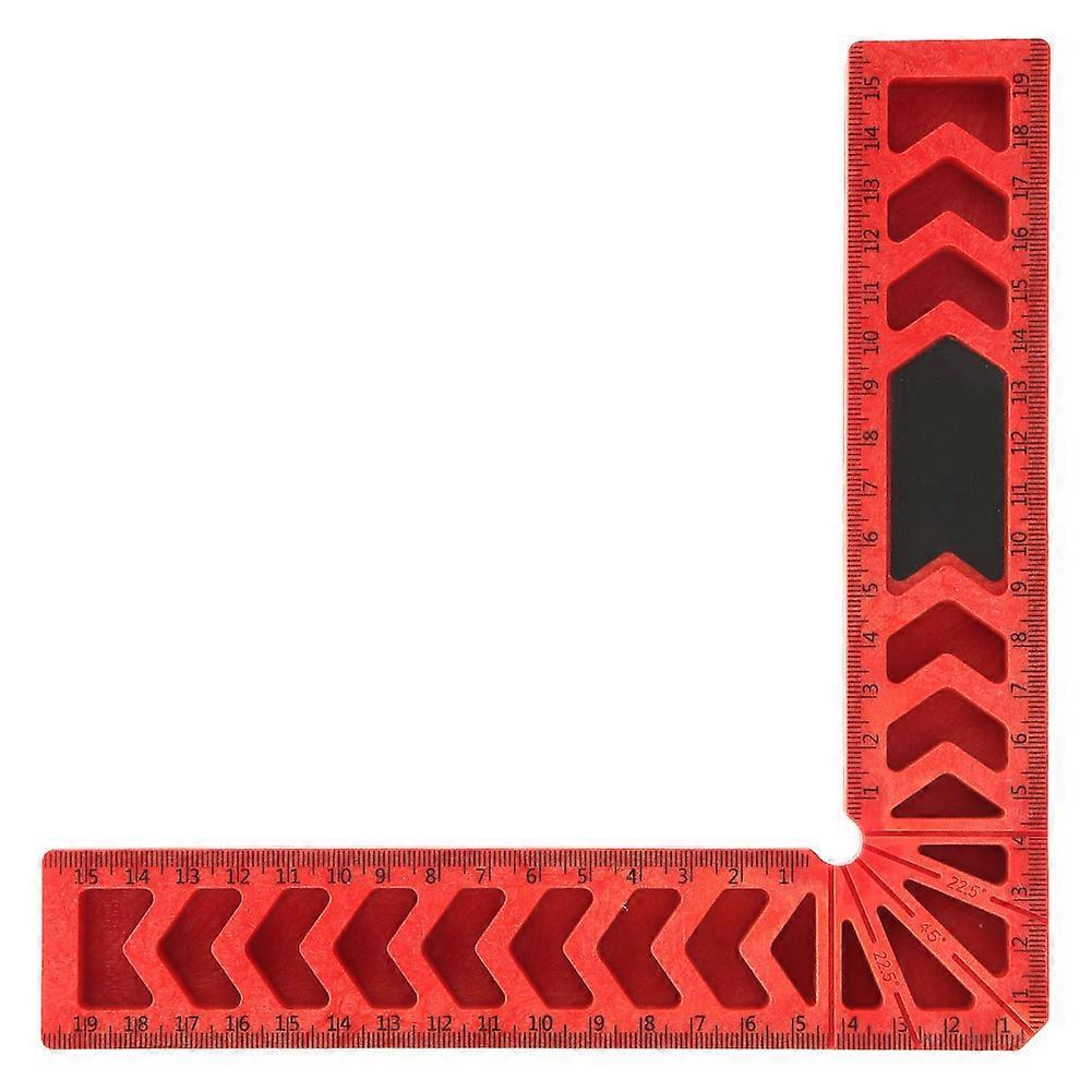 L Type 90 Degree Right Angle Clamp Ruler Woodworking Tool Auxiliary Locator(8in)