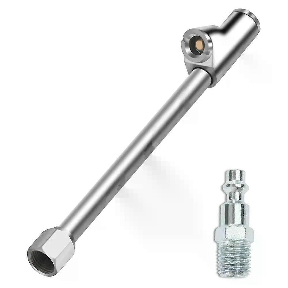 Chuck 2in1 Heavy Duty Tire Filler FNPT RV Dual Head Inflator 1/4\Compressor Dual Head Chuck Inflator Tool For Truck RV Bus