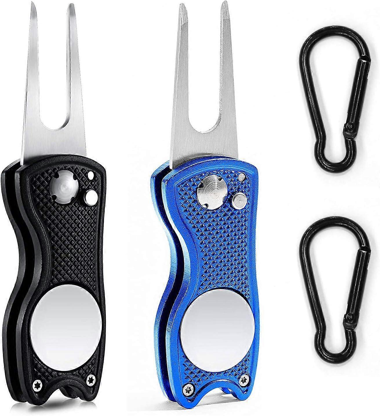 Golf Pitch Mark Repair Tool - Metal Foldable Design