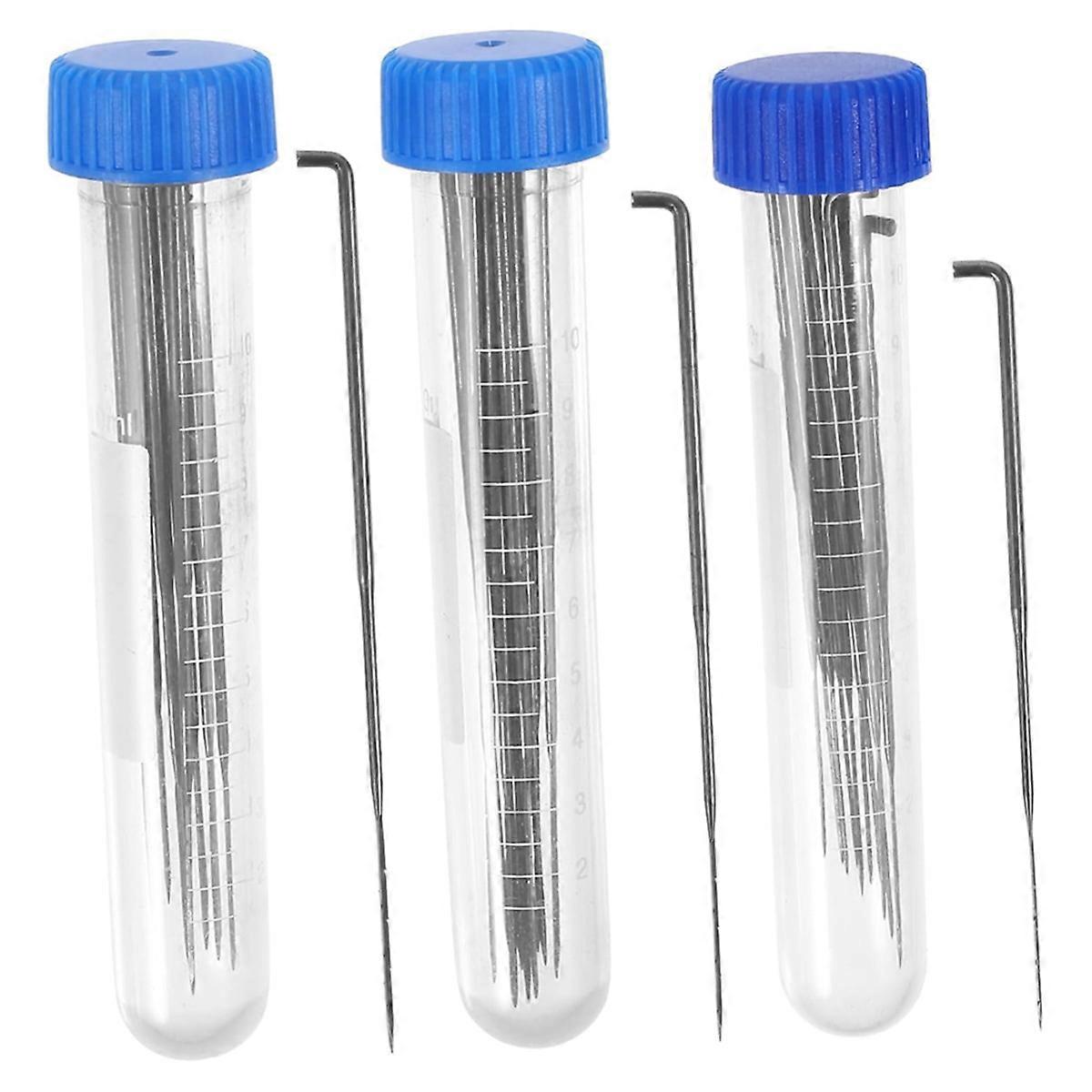 DIY Needle Felting Kit Set with 10 Each of Fine and Coarse Felting Needles Includes 3 Bottles for W