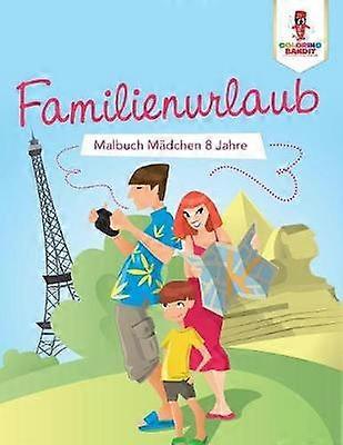 Familienurlaub Malbuch Mdchen 8 Jahre