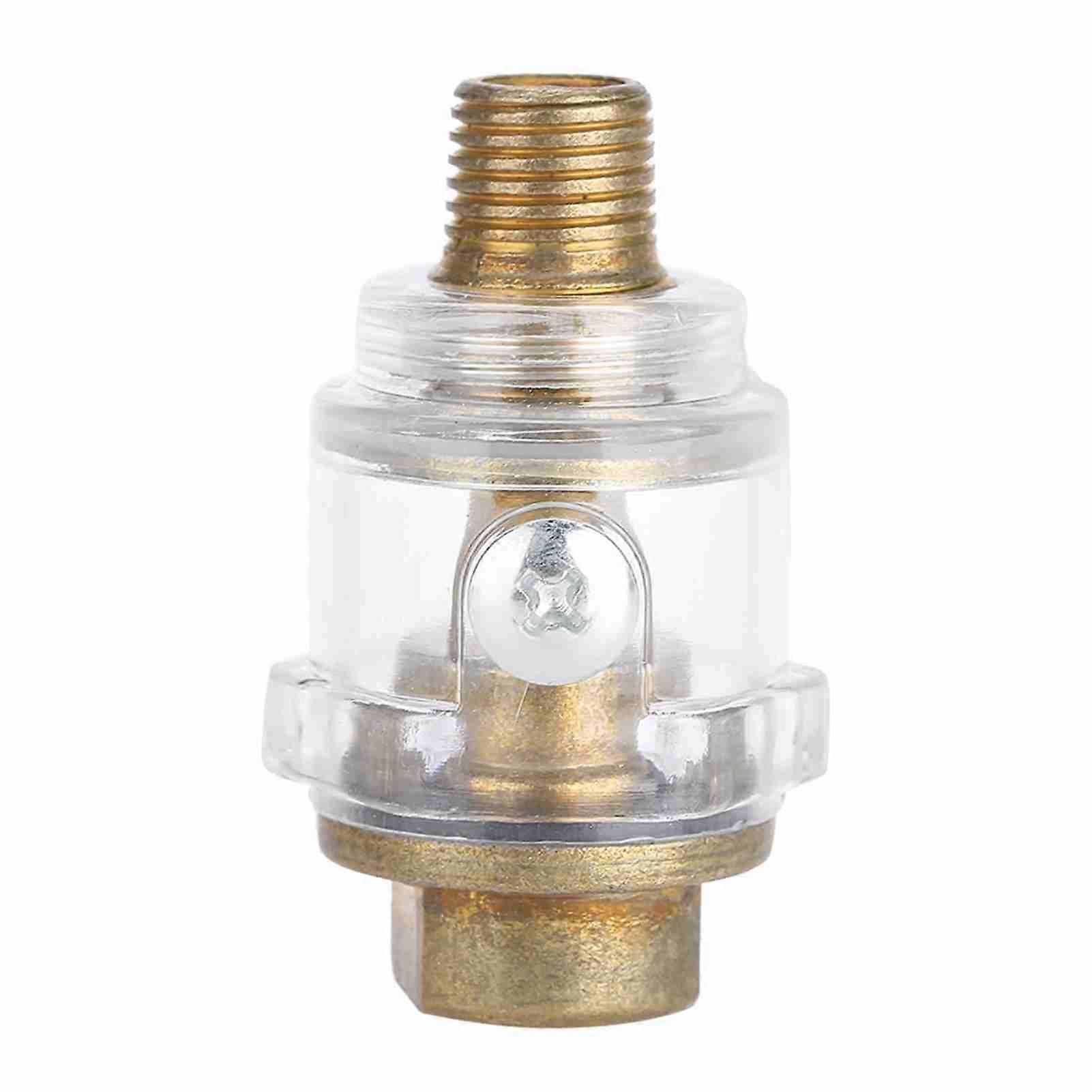 1/4" BSP Mini In Line Air Tool Oil Lubricator Oiler Compressor Pipe Automatic Lubrication Oiler Lubricator