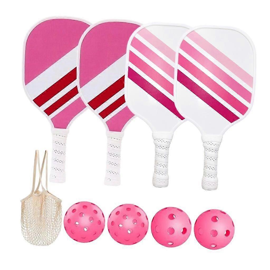 Pickleball padleårer sett rosa pickleball racket ergonomisk grep pickleball sett