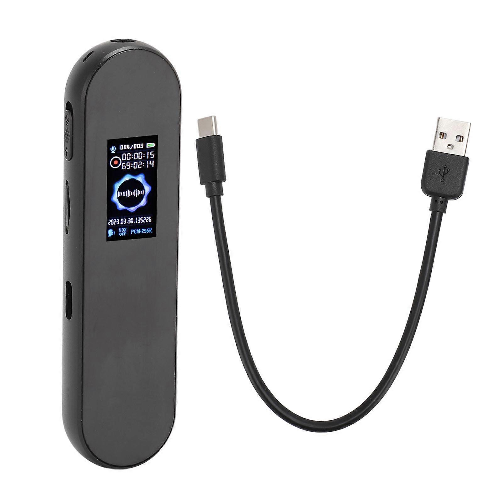 32GB Digital Voice Recorder - Noise Reduction, Voice Activated, 25hr Battery, MP3 Recording