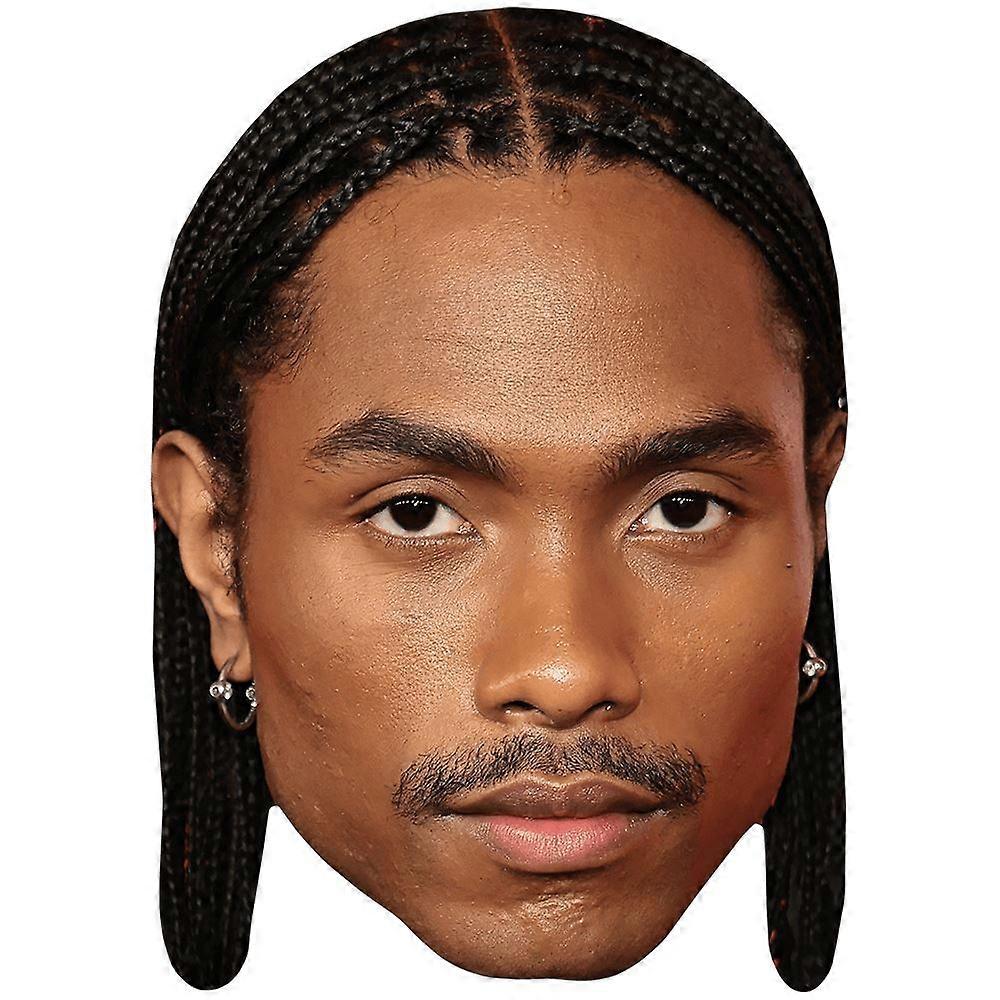 Steve Lacy (Moustache) Celebrity Mask, Flat Card Face
