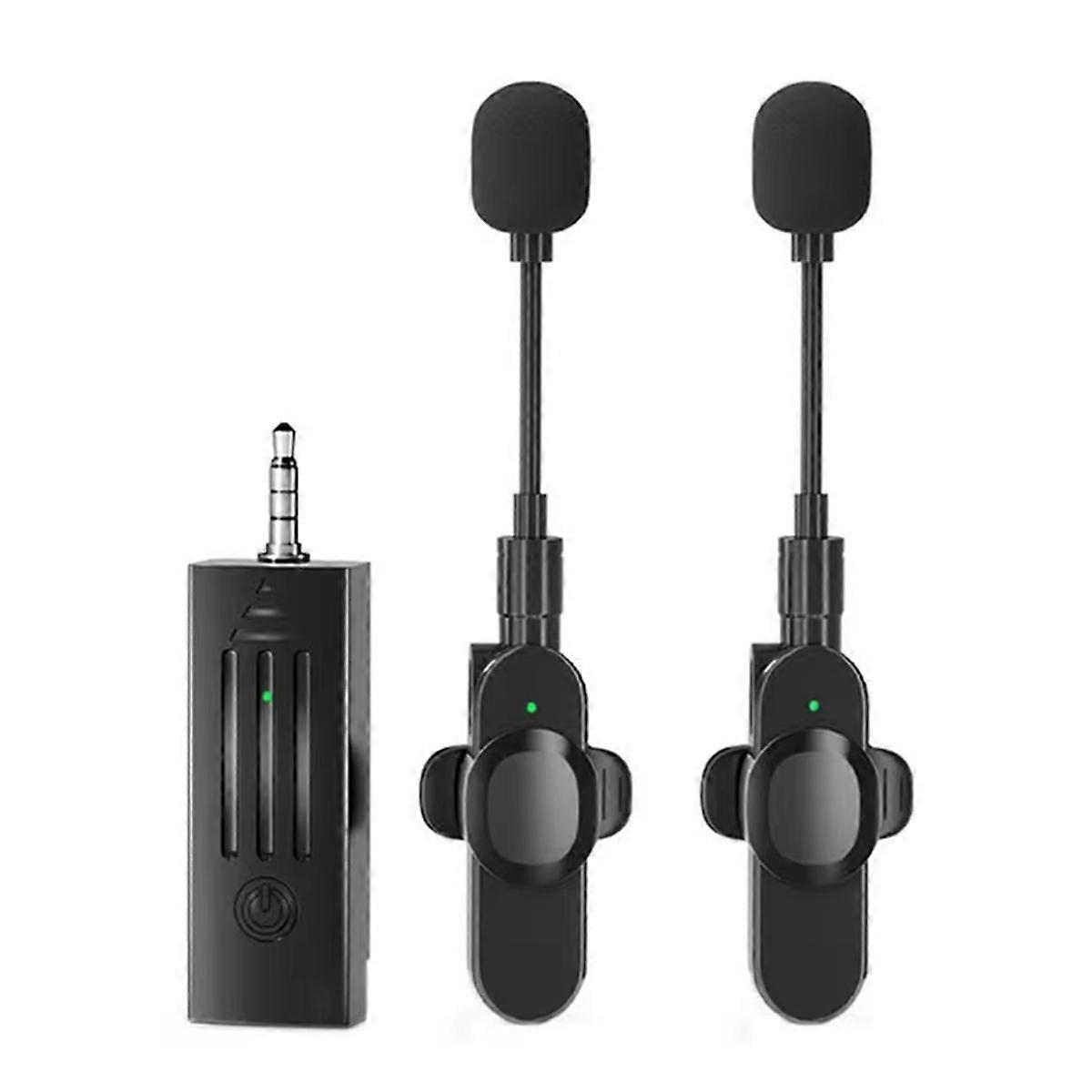 Mini Wireless Microphone 3.5mm Bluetooth Speaker Collar Microphone Speaker for Lectures Classroom T