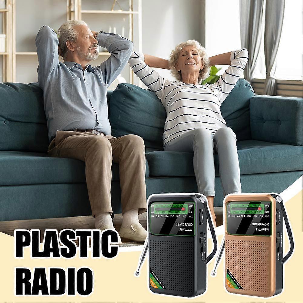 Radio de poche d'urgence FM AM SW Radio Transistor de meilleure réception pour les personnes âgées