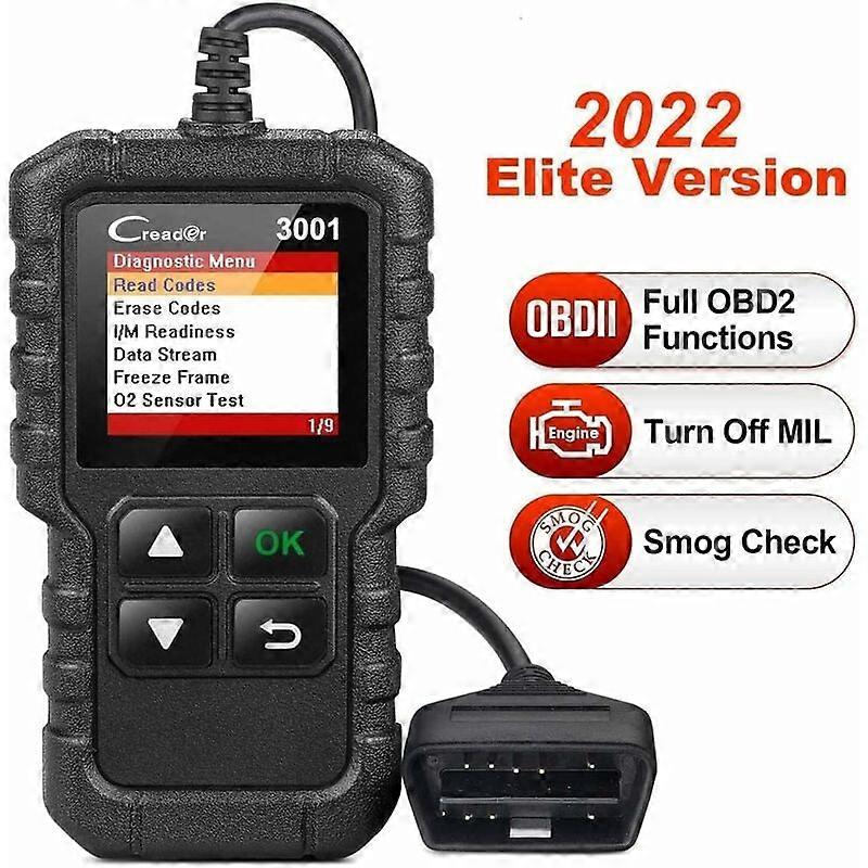 1pcs Diagnostic Boot CR3001 Auto Diagnostic Tool OBD2 Car Diagnostic Scanner for Gasoline Diesel Cars, Read and Clear Engine Fault Codes OBD Reader