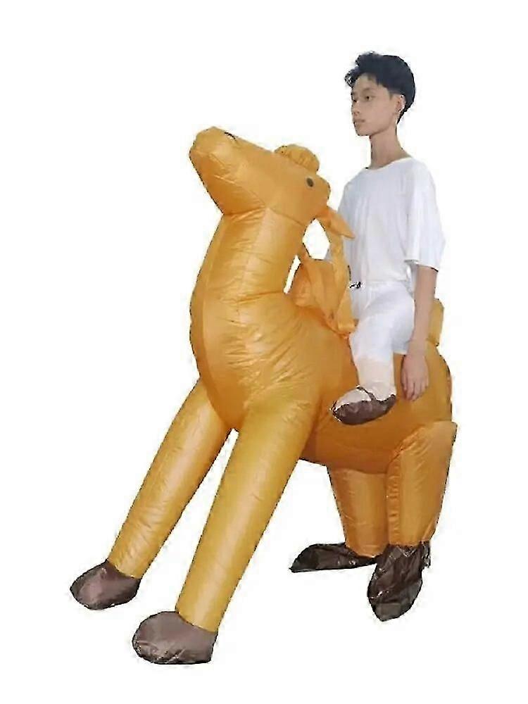 Riding Camel Inflatable Clothing on Amazon Hot Selling Funny Annual Meeting Stage Props Stupid and Cute Cartoon Camel Inflatable