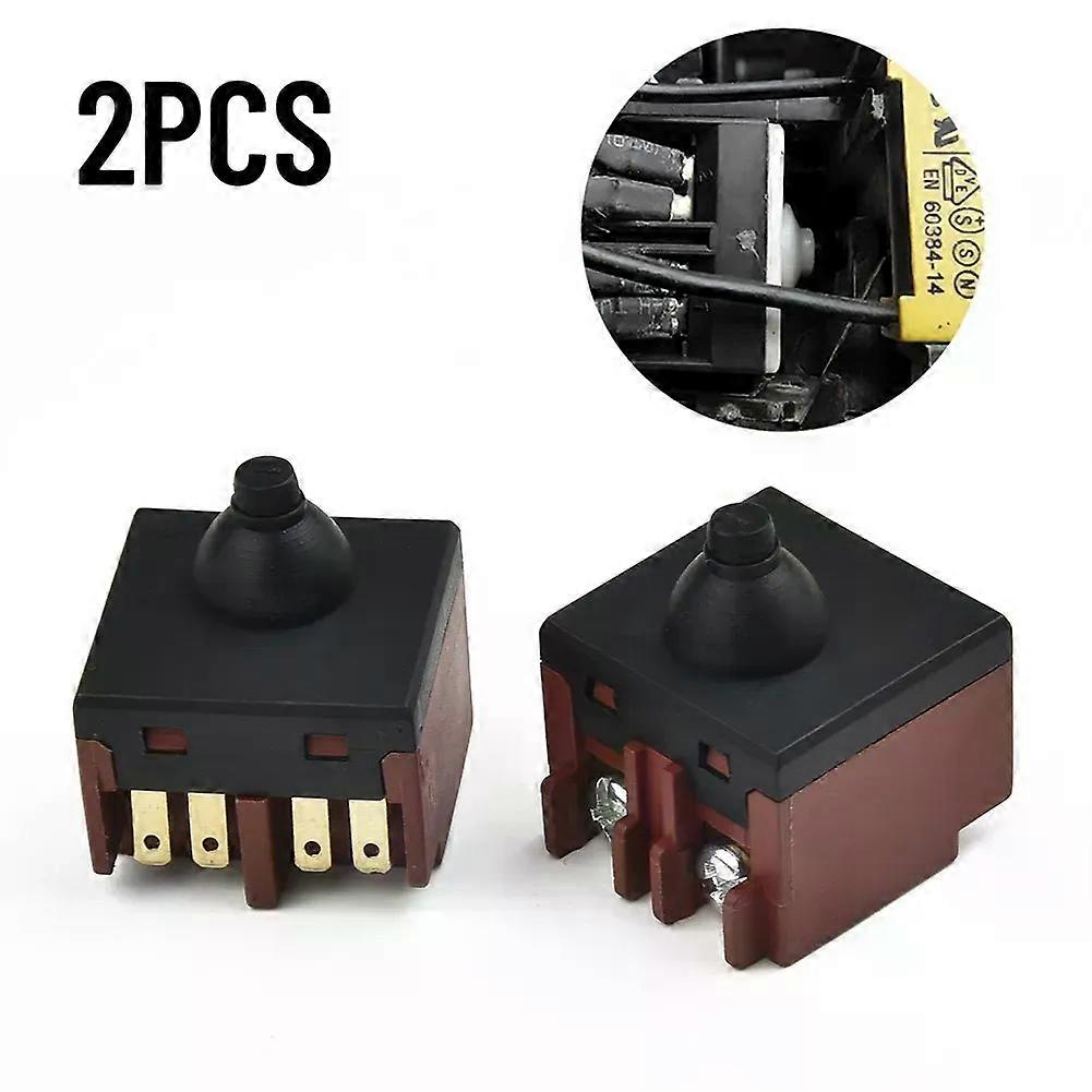 2 Pcs Electric Grinder Push Button Switch Power Tool Speed Control Switches For 100mm 4 Angle Grinder