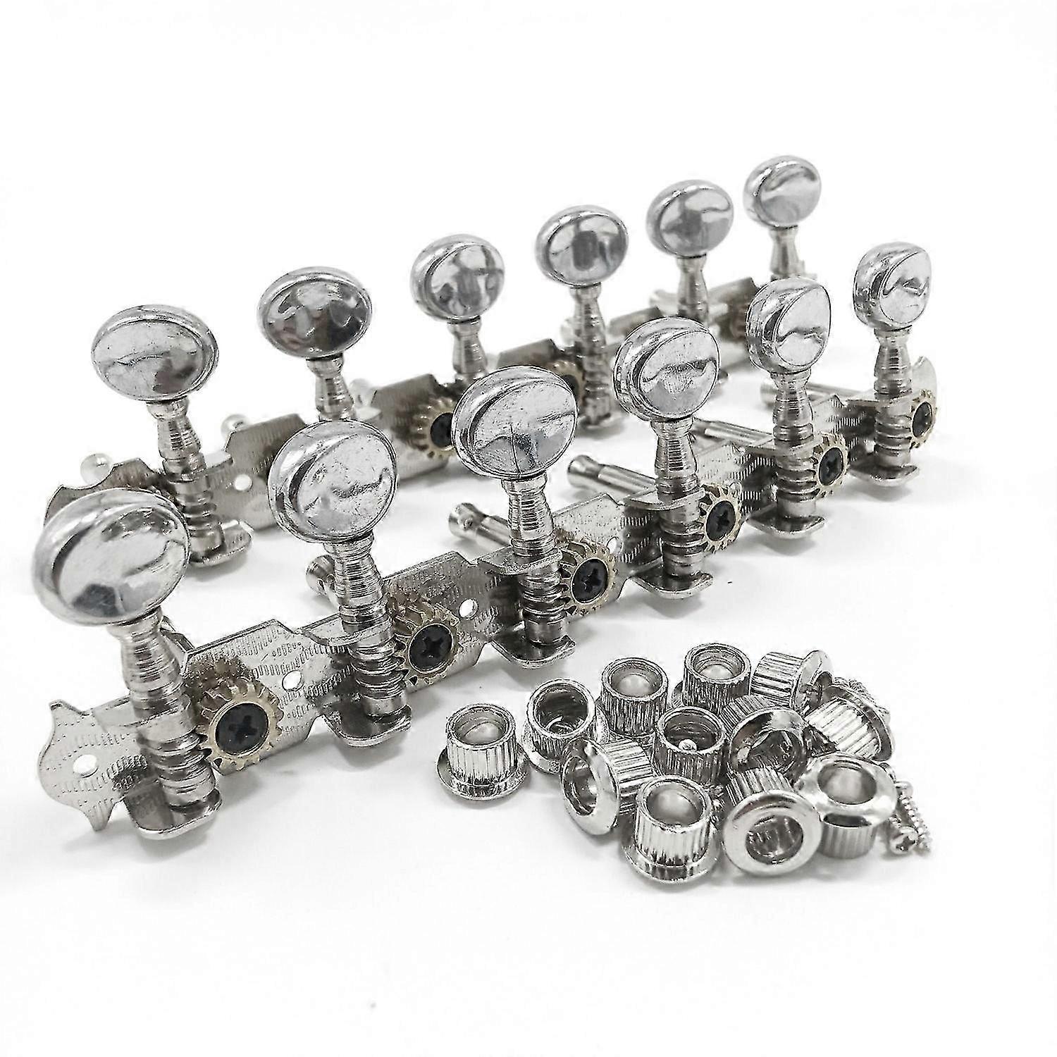 6L 6R Tuning Pegs Tuners Machine Heads String Tuning Pegs compatible 12 String Acoustic Guitar Acces