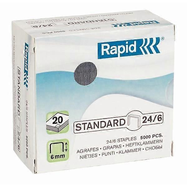RAPID Caja de 5000 grapas 24/6mm estándar