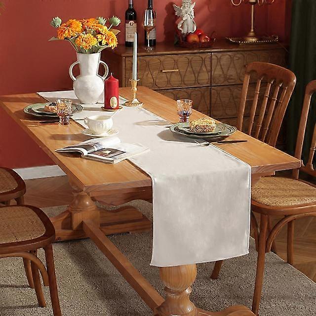 Table Runner Velvet Solid Color American Simple Luxury Table Runners Country Wedding Decoration For Dining Modern Home Textile