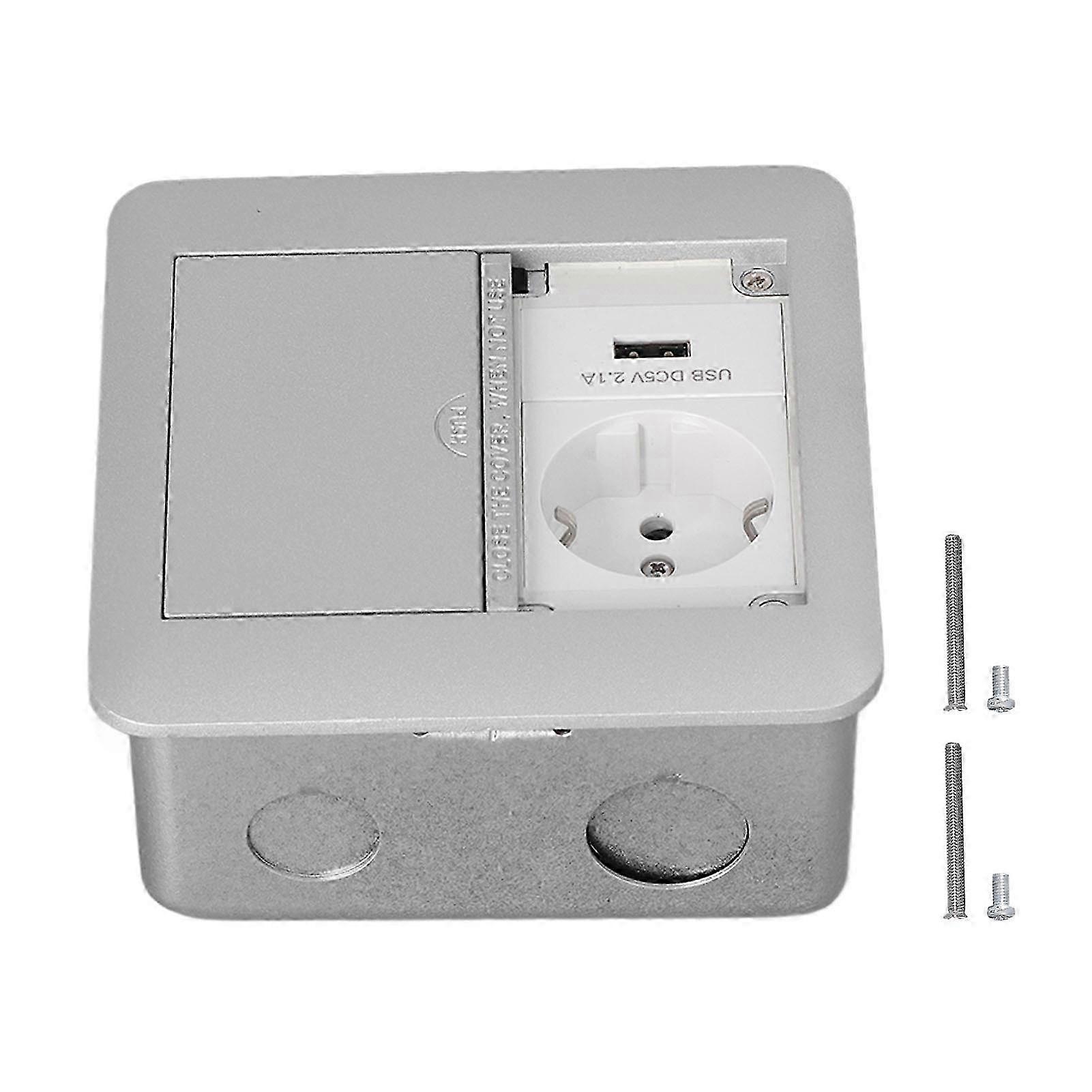 Power Socket Multifunctional 2 Outlets Flame Retardant Waterproof Recessed Outlet