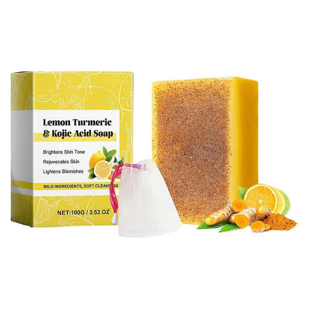 Lemon Brightening Turmeric Acid Soap Exfoliating Face / Body Soap Oil Skin Saver