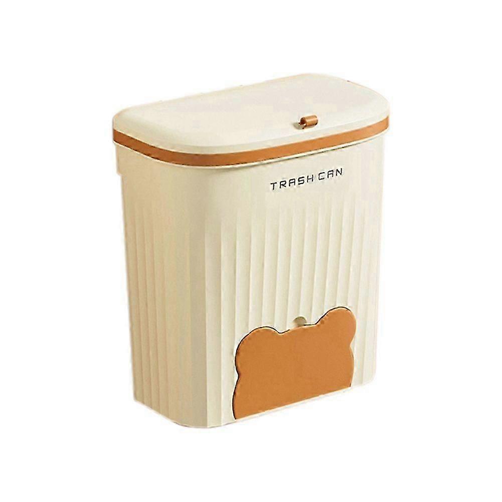 2026 new Wall-Mounted Kitchen Trash Can with Lid - Space-Saving Garbage Bin for Cabinet, UnderSink - Ideal f