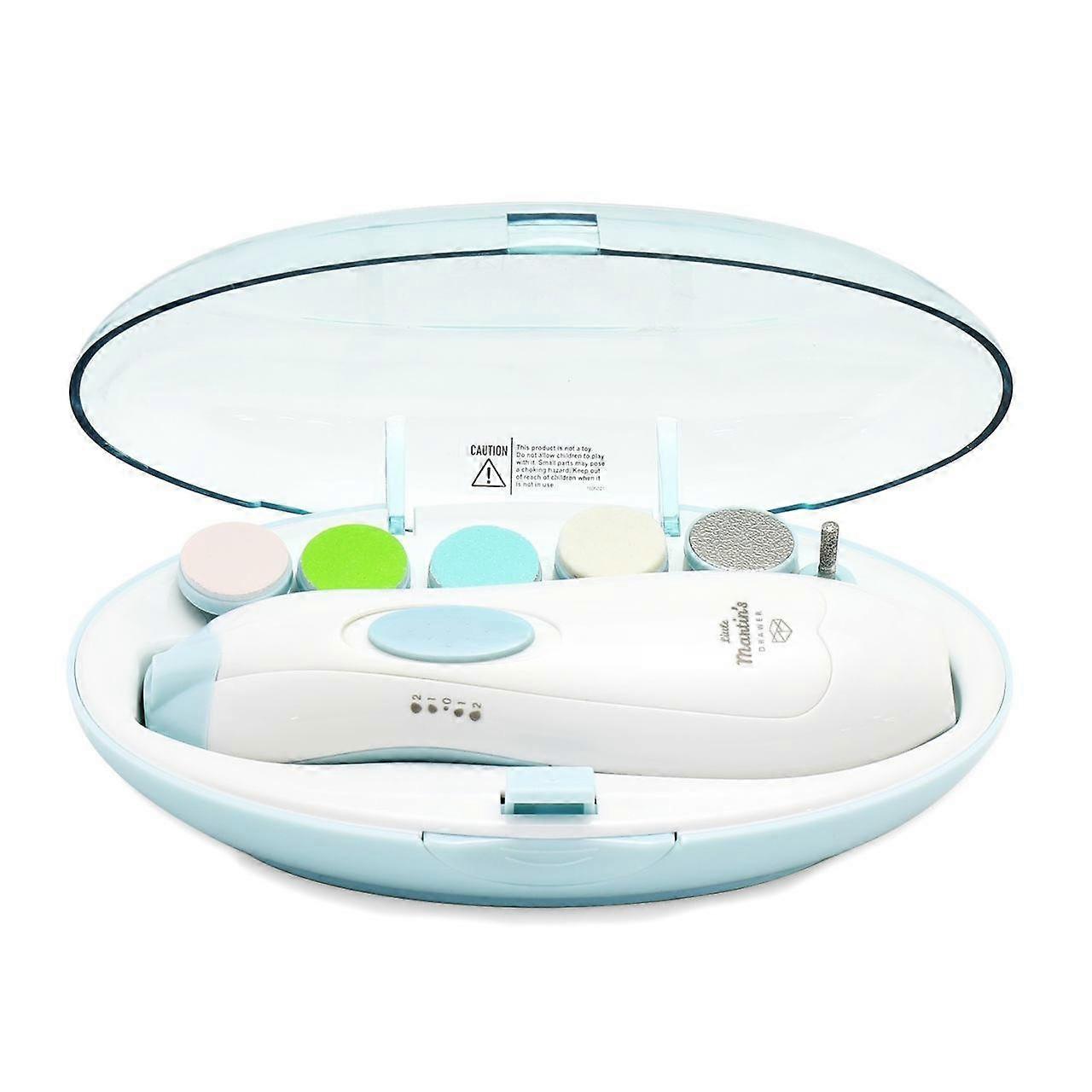 Drawer Scratch Absorption File Light Electric Nail Clippers Kit USB Powered LED