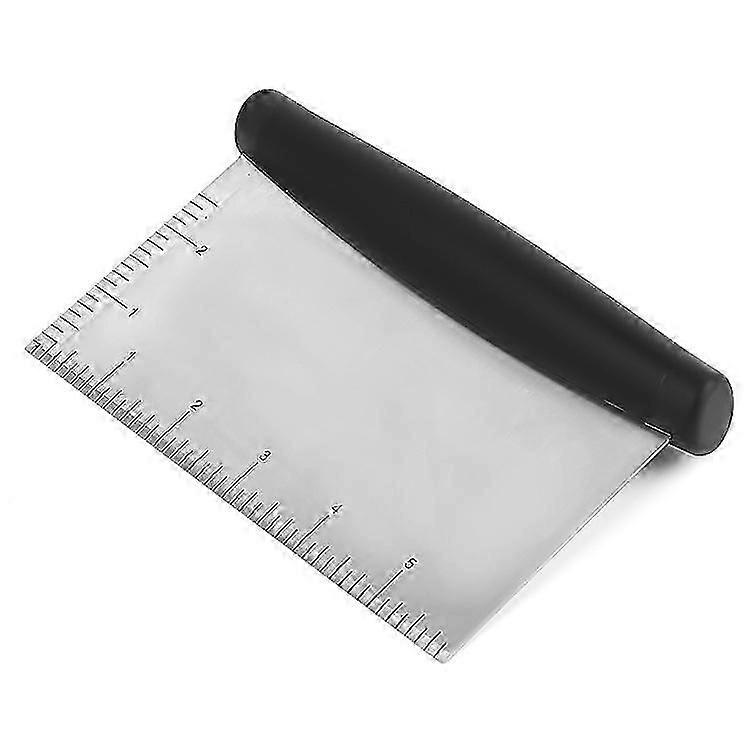 Kitchen Table Scrapers and Choppers, Stainless Steel Pastry/Dough/Food Cutting Tools for Cake Pizza Bread, Grilling, Baking Cooking - 1 Pack