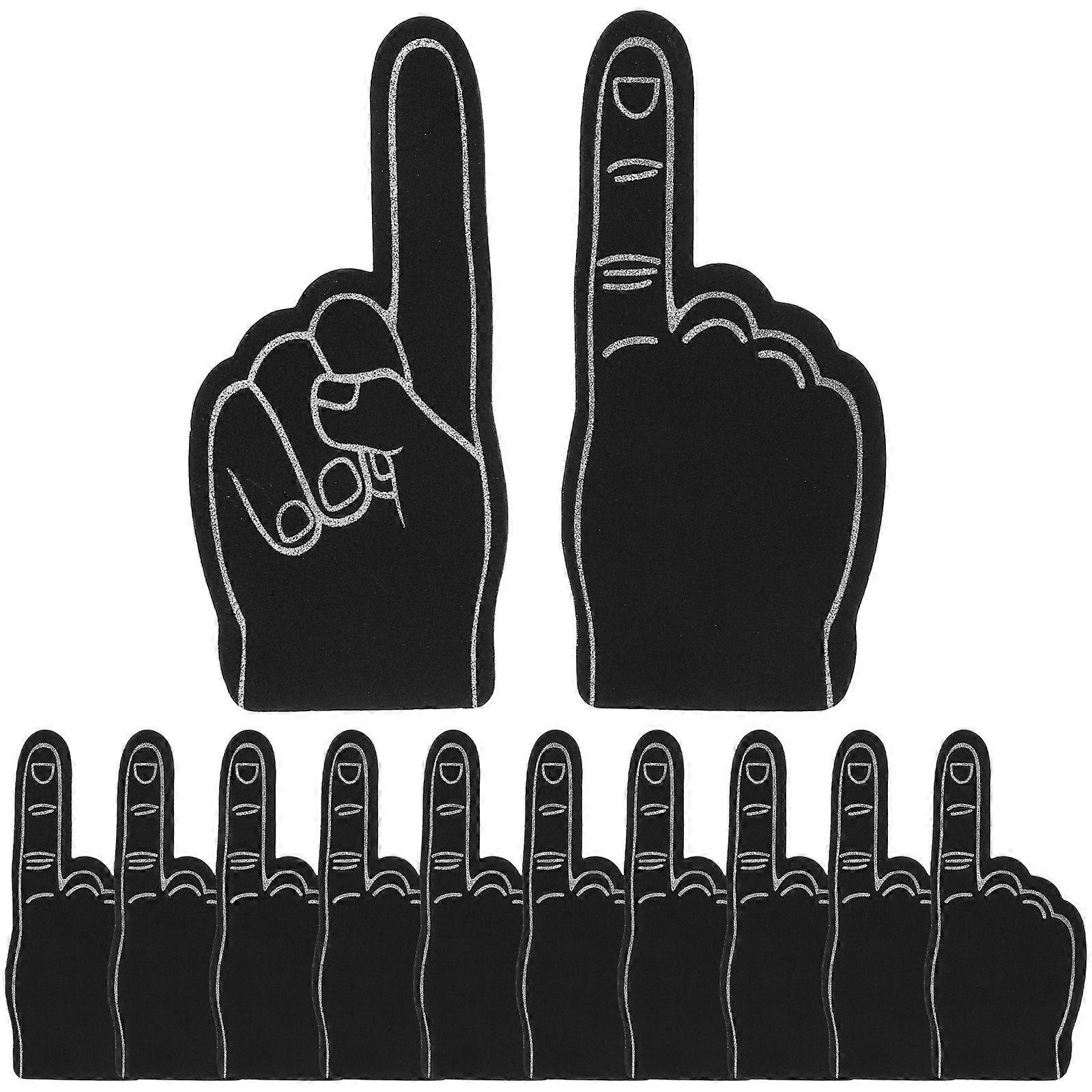 12pcs泡の指党騒音メーカーのスポーツチームの応援のためのチアリーダーの小道具