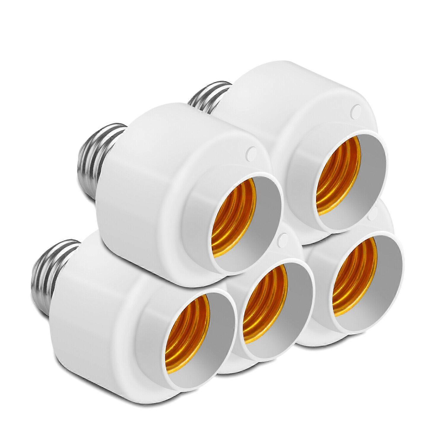 5 Pack Tuya Smart Life Wifi Smart Light Bulb Socket Adapter E26 Switch Work with Alexa Home IFTTT