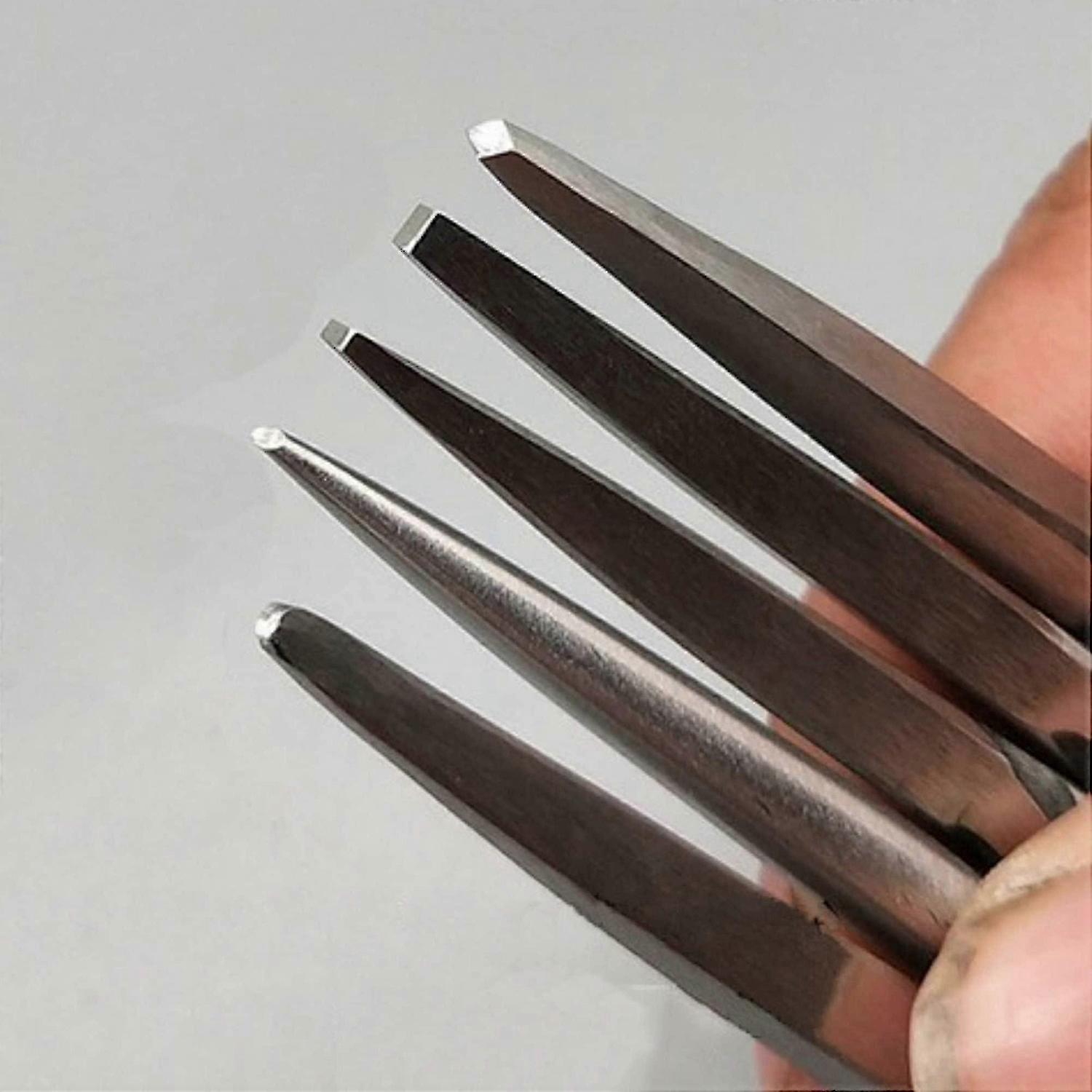 Set di strumenti per intaglio in metallo, punzone più grosso gioielli strumenti per stampaggio in metallo sgorbie e scalpelli coltello fai da te Craf