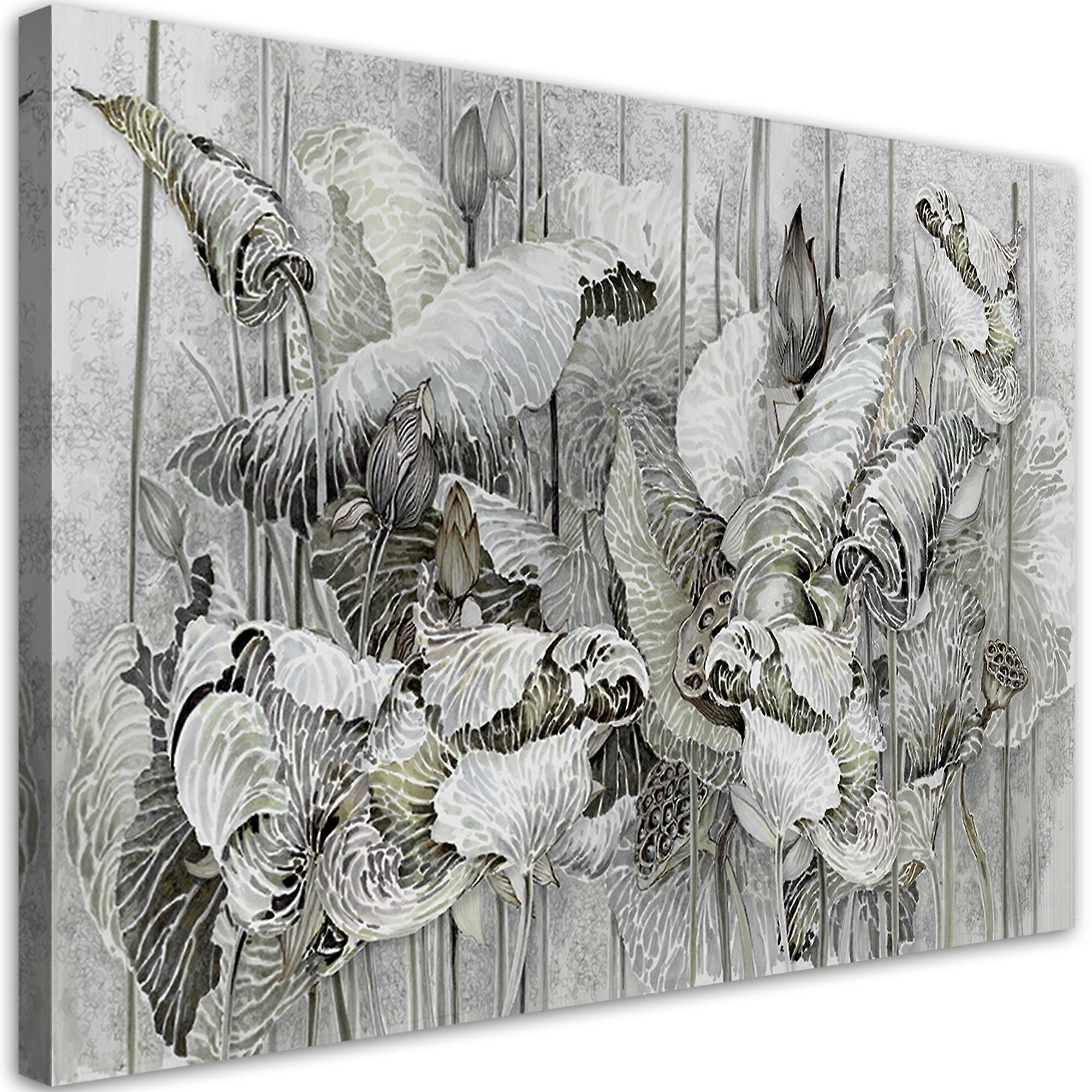 Impression sur toile, Fleurs de lotus - 90x60
