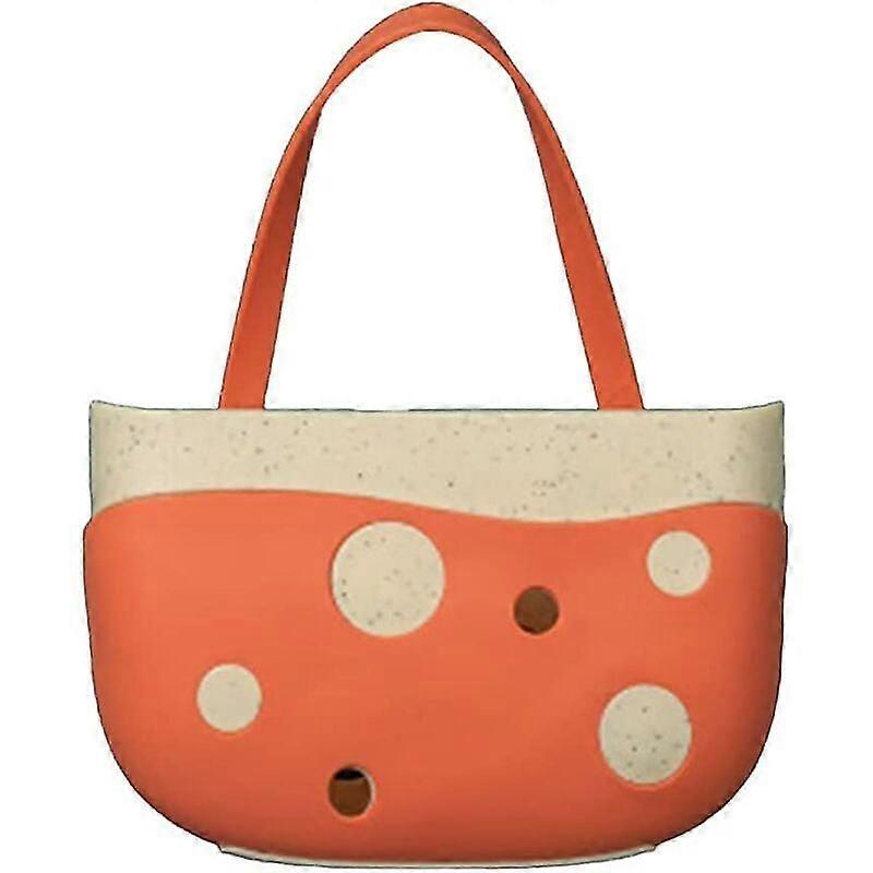 Drain Basket For Kitchen Storage (Orange)