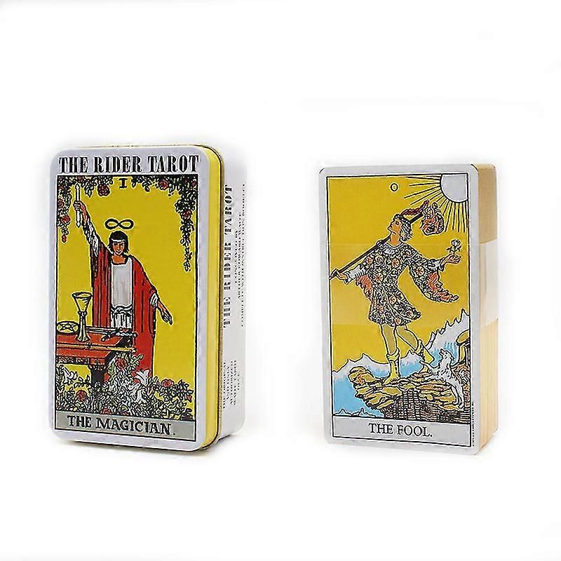 Light Seers Tarot Deck In A Tin Box Gilded Edge For Beginners Fortune Telling Game Card Light Seer's Oracle 78 Card Deck