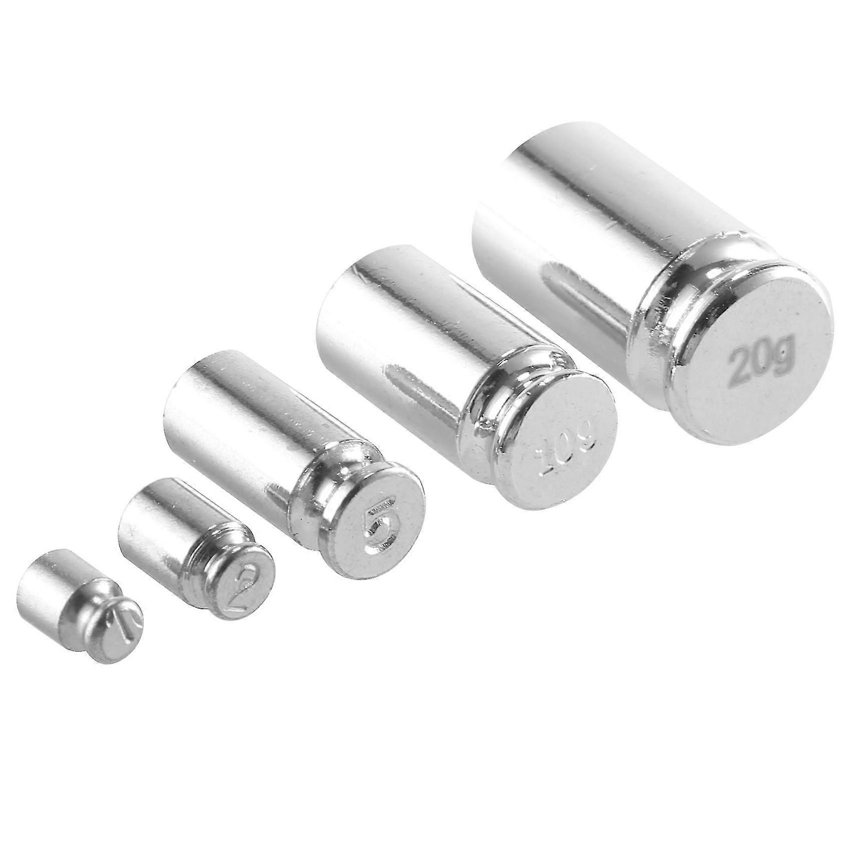 Weight 1g 2g 5g 10g 20g Chrome Plating Calibration Scale Weight Set For Digital Scale Balance Silve