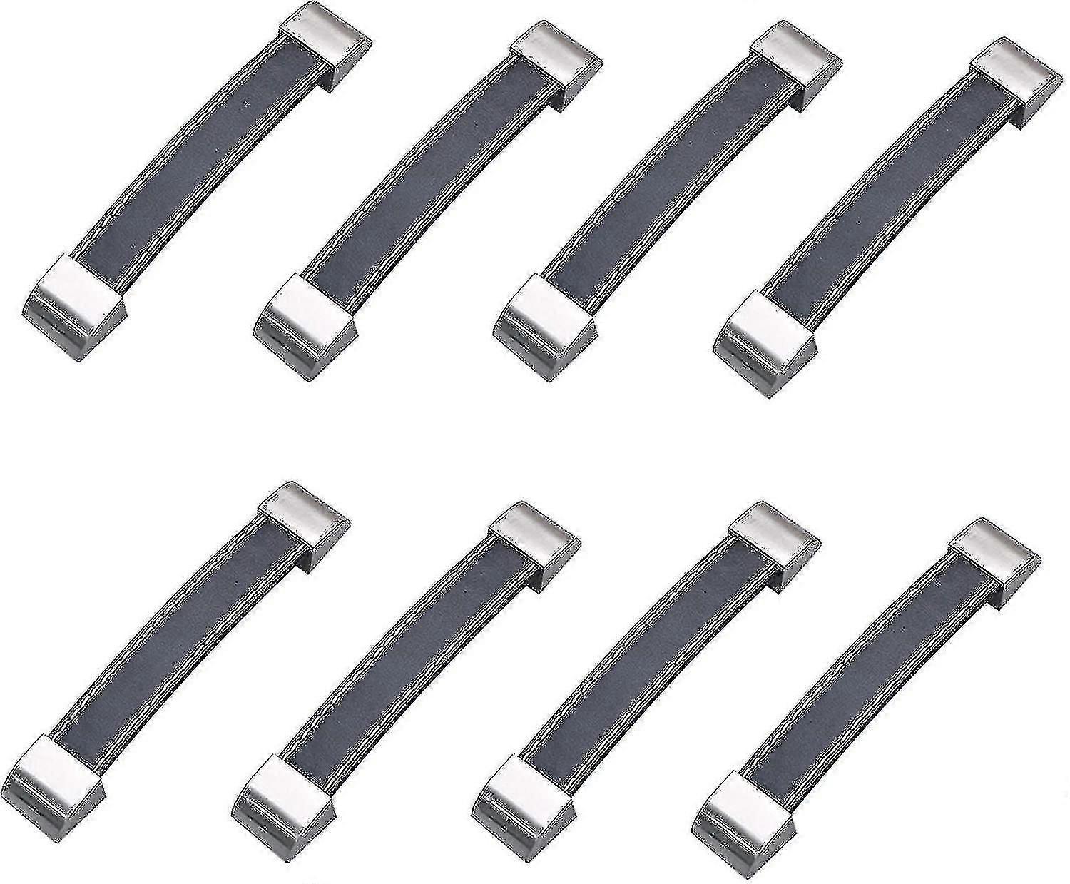 8pcs Rubber Case Strap Handle,leather Cabinet Knobs Door Handle Pull,replacement