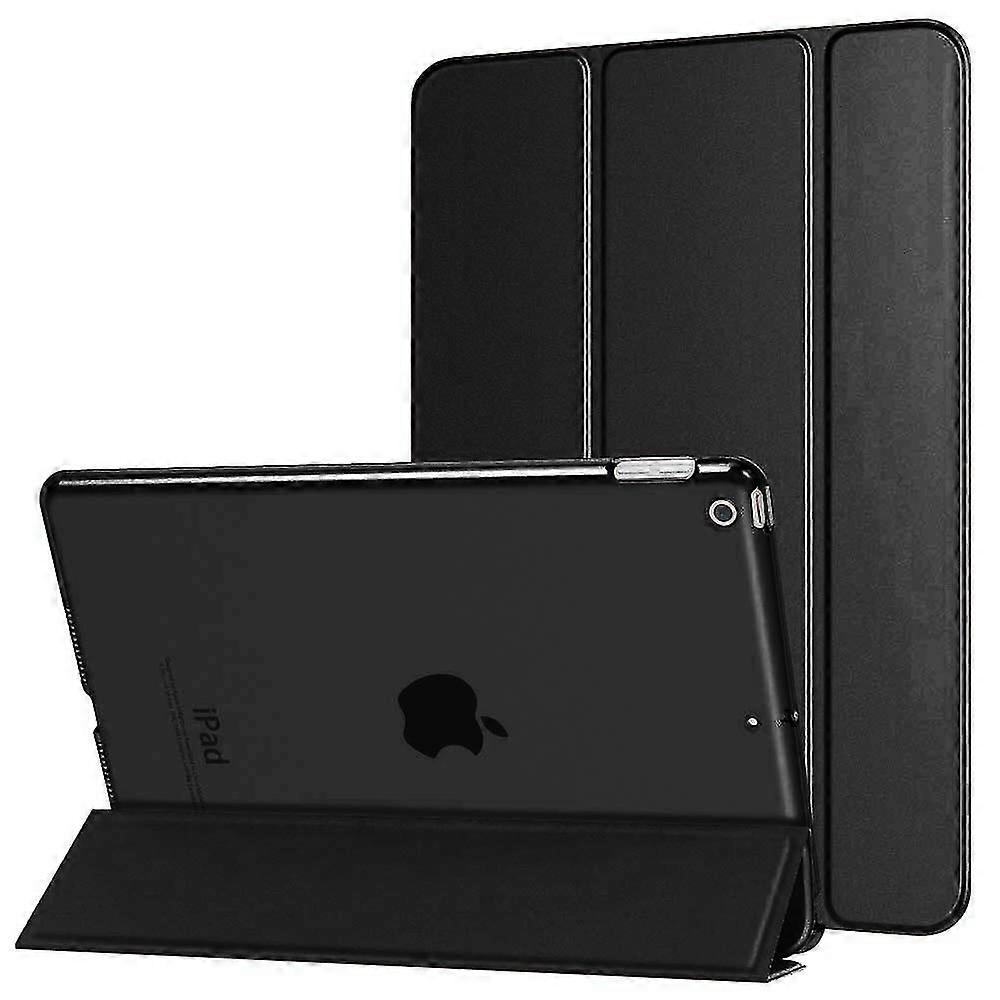 Leichte Smart Slim Shell Translucent Frosted Back Cover Protector-schwarz