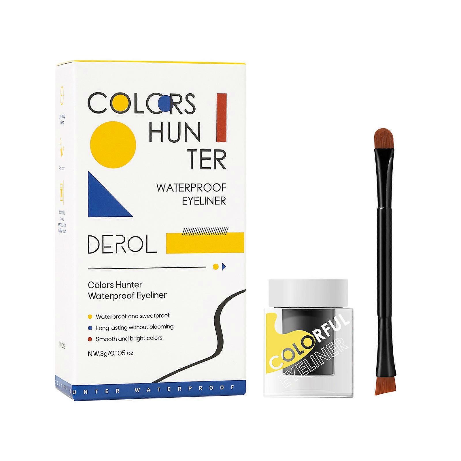 Eyeliner With Brush Is Easy To Fade, Easy To Eyeliner, Dizzy, Easy To , Quick-drying Eyeliner PUW5229