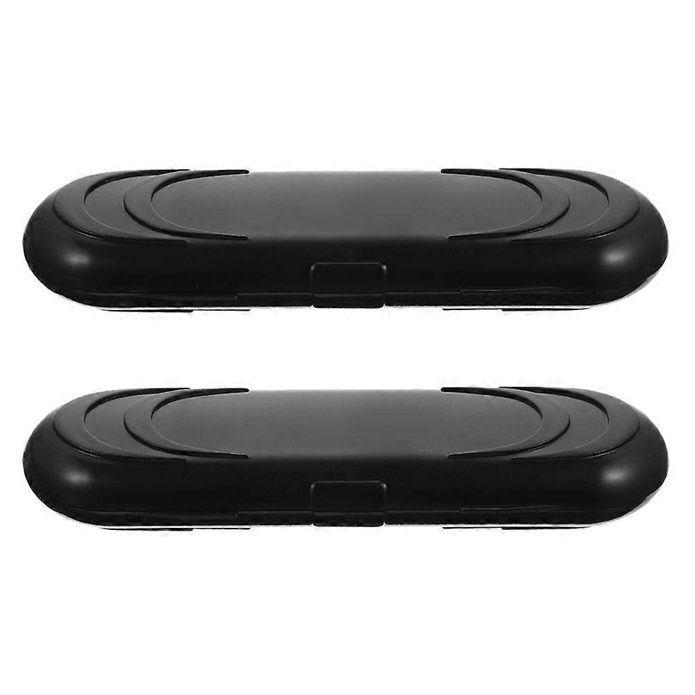 2pcs Portable Oval Arrowhead Storage Case Hard Plastic Carrying Holders For Arrowhead Tips Stylish Multi-Functional Storage Box For Small Items