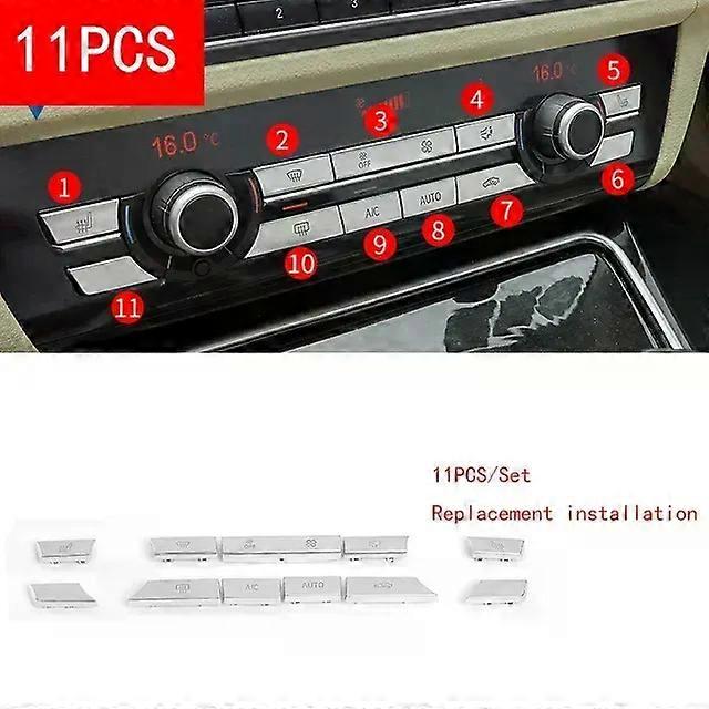 compatible for  BMW 5 6 7 Series 5GT X3 X4 X5 X6 ABS Chrome Front Head Light Switch Button Cover Start Stop Engine Switch Button Trim cover