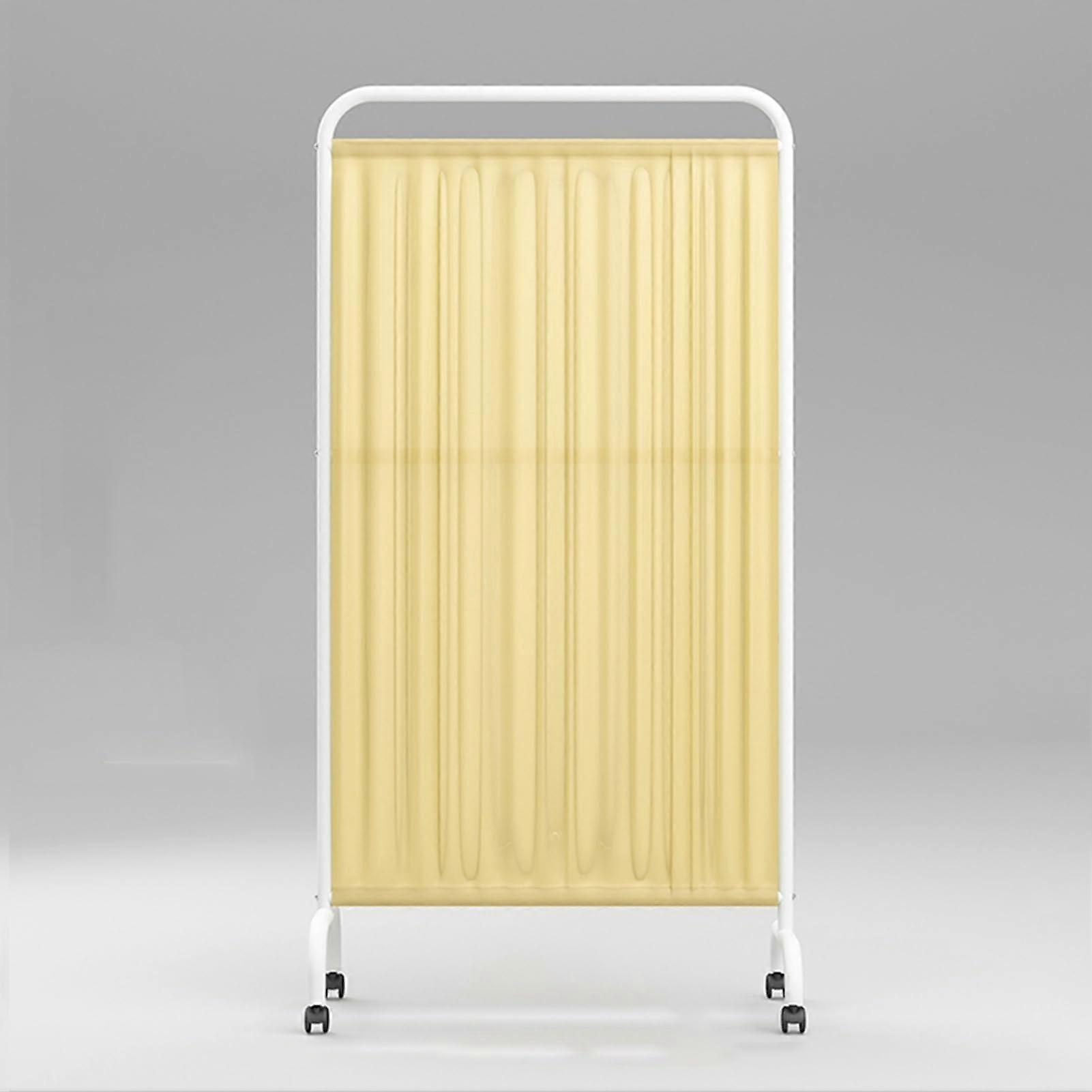 Mobile Clinic Medical Privacy Screen, 1/2/3 Panels Freestanding Wall Separator with Wheels, 6ft High Foldable Room Divider Fence(Beige,1Pc)