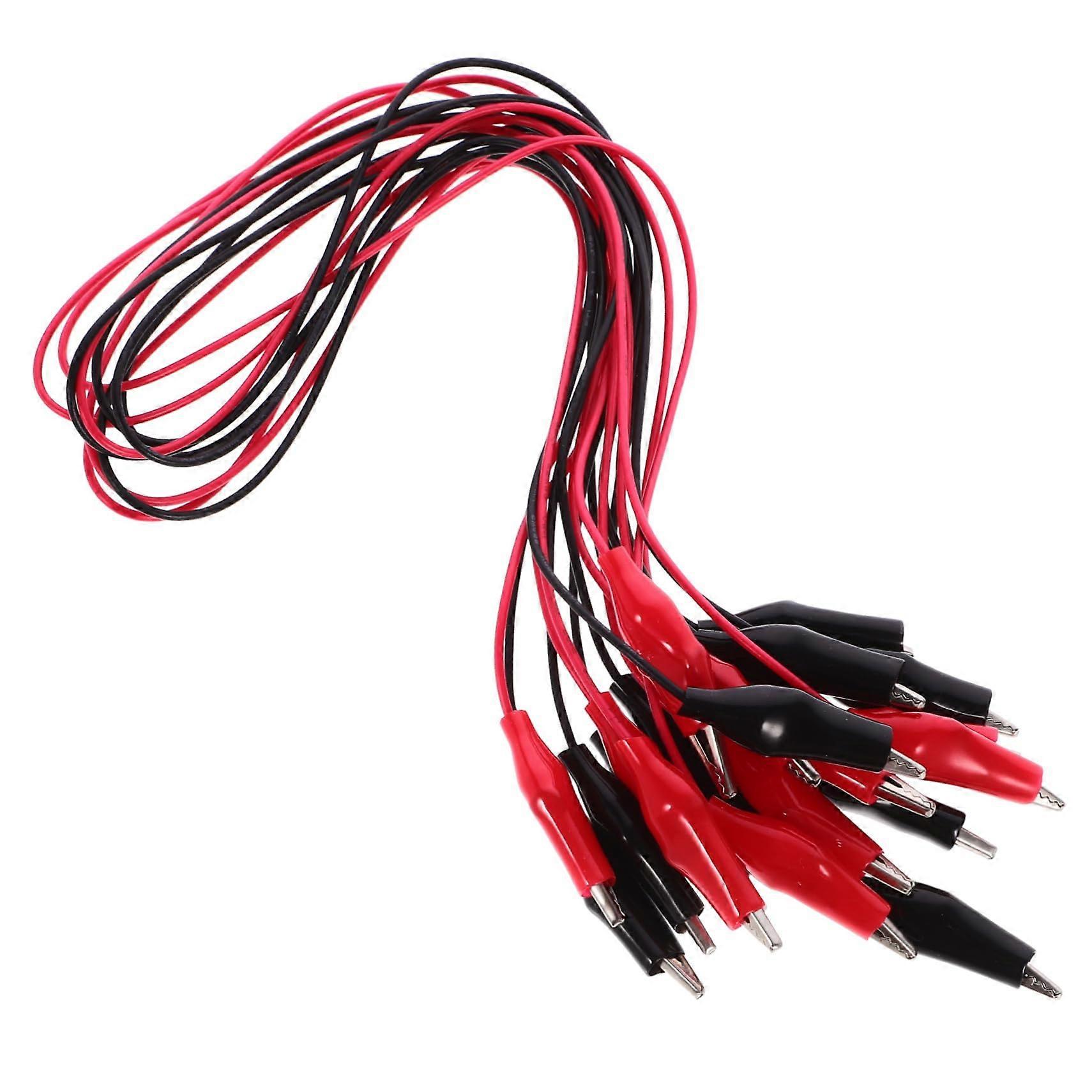 10pcs Insulated Protective Sheath Wire for Alligator Clips Test Leads Interconnect Wire Physics Laboratory Equipment