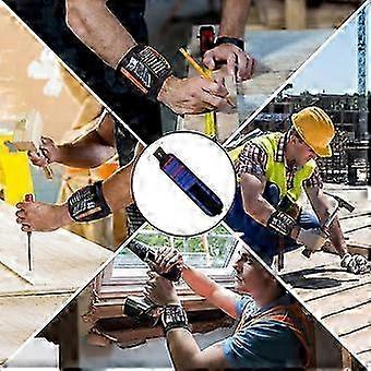 أدوات فريدة من نوعها سوار معصم مغناطيسي للتحسين ، تخزين أداة مغناطيس قوي ، استخدامات لا حصر لها ، هدية مثالية للرجال والنساء ، منزل مقاوم