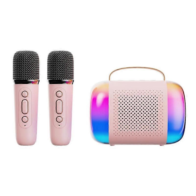 Portable Bluetooth Speaker Home And Outdoor Wireless Karaoke Audio Y5 2 Microphone