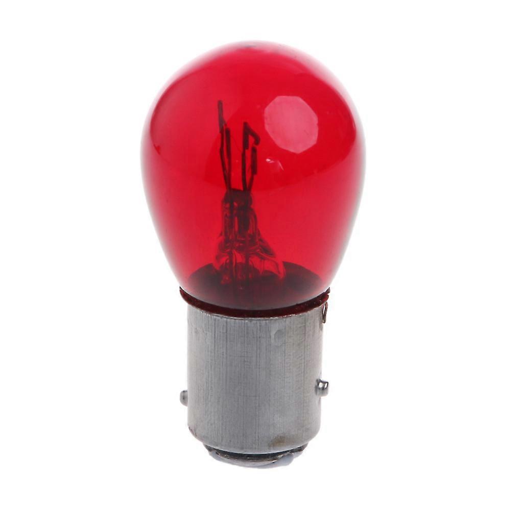 for DC 12V 5W Universal Motorcycle Tail Lamp Amber Red LampStop Light Indicator Bulb Motorcycle Accessoreis  Red