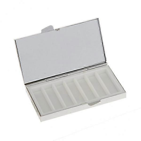 3-6pack Metal Pill Boxes Vitamin Organizer Container Case Pattern 1
